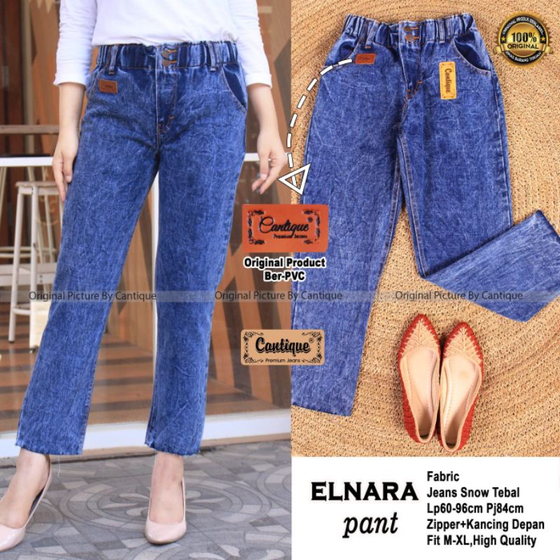 ELNARA PANT BY CANTIQUE (CELANA BAGGY JEANS) Celana jeans wanita modern