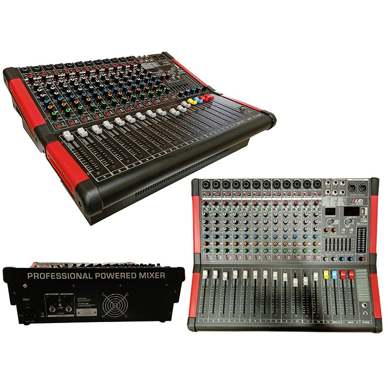 LAD - Power Mixer Audio LD 1202N 12 channel