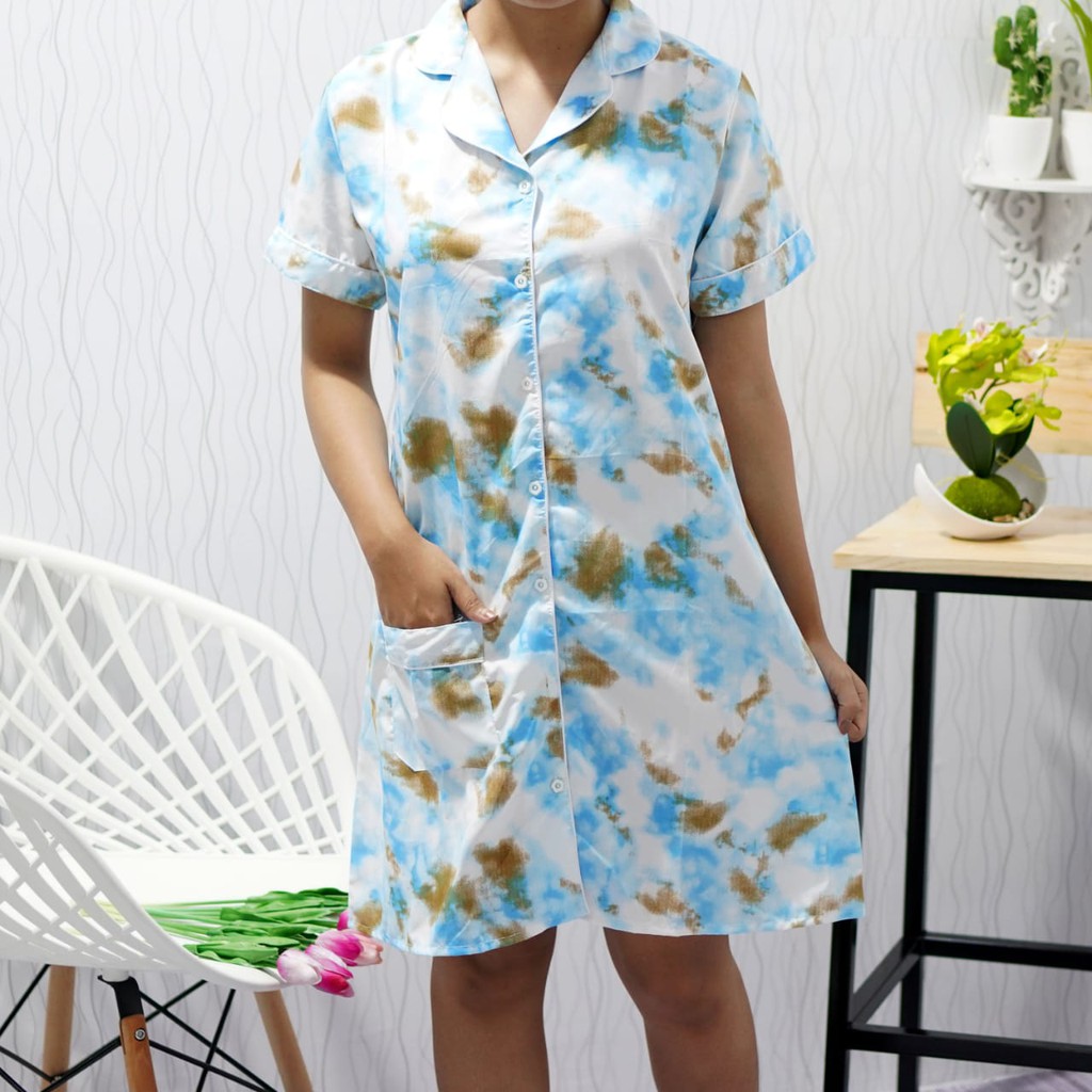 Zelline Official Baju Tidur Piyama Daster Thaiday Fit To XL Bahan Katun kualitas premium