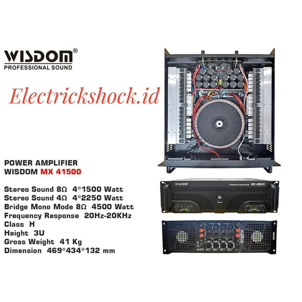 POWER AMPLIFIER WISDOM MX 41500 /MX41500 CLASS H 4x1500 WATT