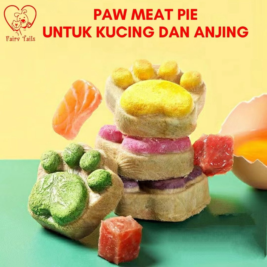 [Handmade] Meat Pie Daging Segar Paw Snack Cemilan Sehat Untuk Anabul Anjing dan Kucing (Made to Order) / Meat Pie Fresh Meat Freeze Dried for Pet Dog and Cat