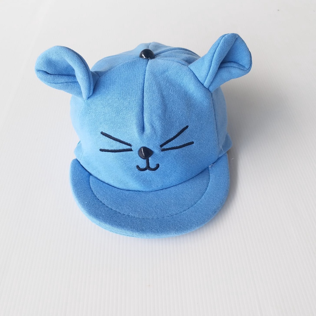 stoberi baby - TOPI MEOW CATS Topi Anak Lucu Model Apollo Usia 0 Sampai 1 Tahun Kualitas Terbaik