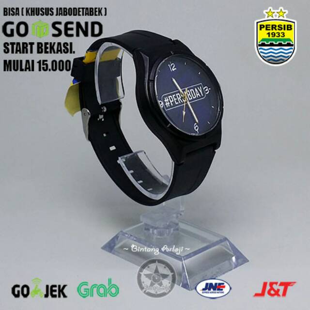 JAM TANGAN PERSIB ANTI AIR (+BOX JAM BB &amp; +BATREI CADANGAN)