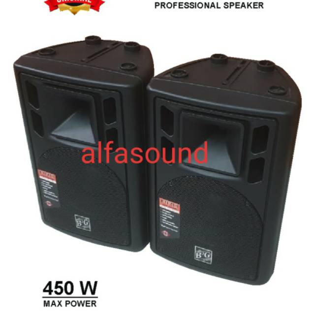 Speaker Pasif B2G Box Fiber Import 10 Inch 450 W 2 Unit 10Inch 450w