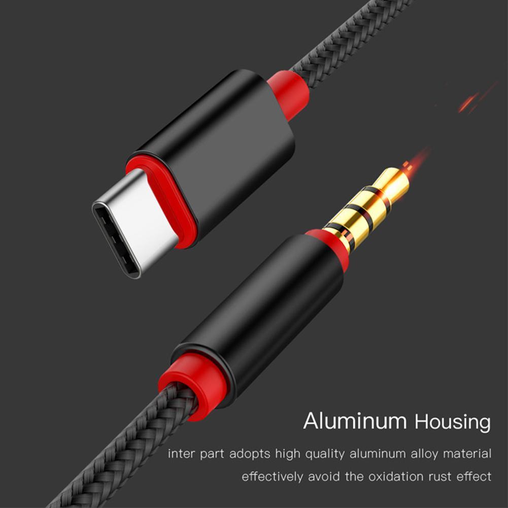 【stock】Kabel Adapter Usb Tipe-C Ke Jack Audio 3.5mm Male Untuk Samsung / Xiaomi / Mobil / Earphone M H9O0