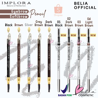 Image of ❤ BELIA ❤ Implora (✔️BPOM) Pensil Alis 2.5 gram ( soft eyebrow pencil )