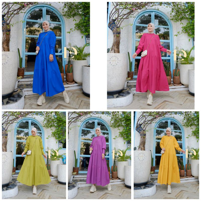 MILIKI SEGERA PRODUK TERLARIS NARA MIDI DRESS ORIGINAL BRANDED DHILOVERA BY OLLA GAMIS MAXY DRESS BAJU PAKAIAN BRANDED ORIGINAL D'LOVERA DLOVERA GAGIL BY OLA NINOS DESIGN MONA SYARI BY ME GLAMZ UNIE OUTFIT PADI LABEL UMMA IDEA TERBARU GRATIS ONGKIR