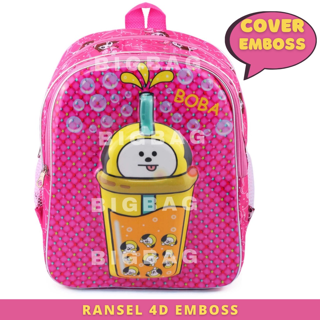 PTS - Tas Ransel Anak Sekolah - RANSEL TIMBUL EMBOSS TAS UNICORN - RANSEL BOBA DONAT RANSEL EMBOSS LED  - RANSEL BOBBA - TAS BOBA ANAK SEKOLAH - Tas Sekolah Anak - Tas Anak Sekolah Tas Anak SD Tas Anak TK Promo Diskon Termurah Terlaris Terbaru Best Seller