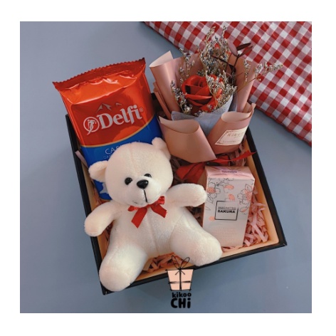 

Paket Machi - Hadiah Kado Ulang Tahun Wanita Valentine Pacar Coklat - Gift Valentine