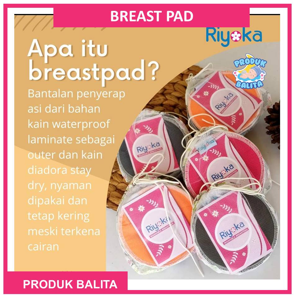 Breast Pad ASI Cuci Ulang Washable Riyoka Breast Pad Penyerap Asi