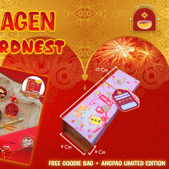 

Hampers Imlek Chinese New Year Paket Snow Birdnest Osmanthus Premium - Snow Birdnest