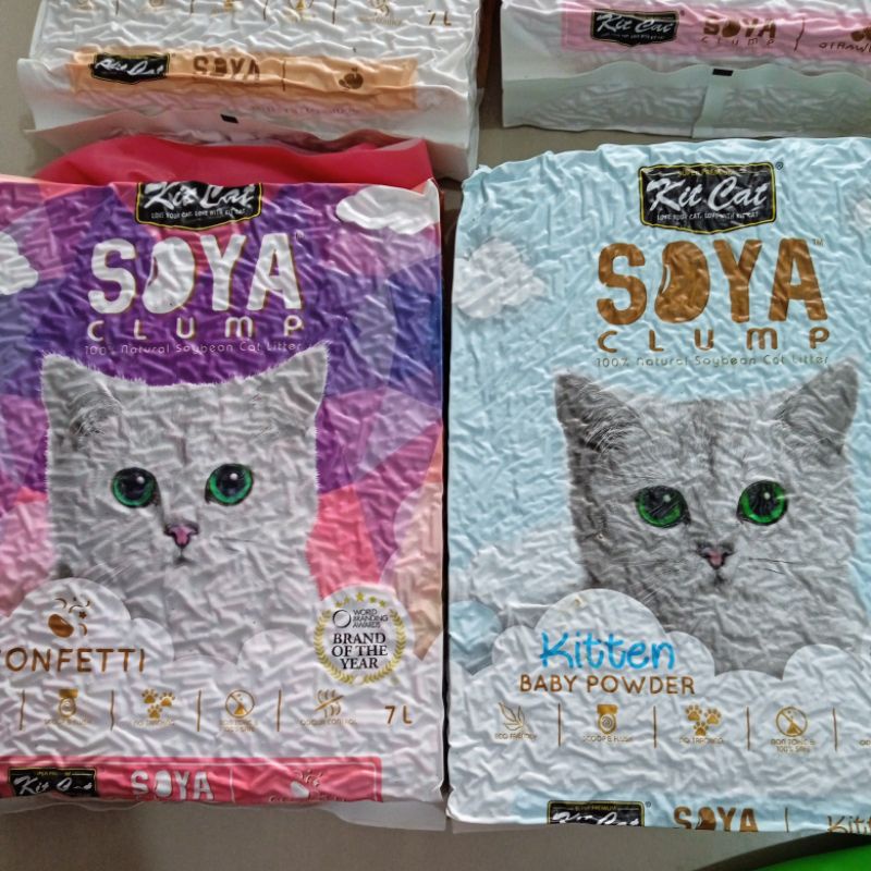 Pasir Kucing Soya kit cat Clump 7 liter
