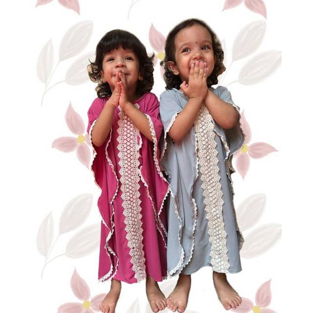 Kaftan gamis anak perempuan eksklusif dan murah by naurakids