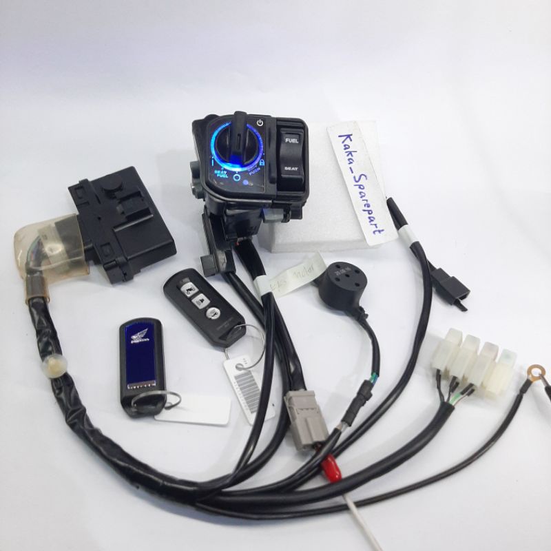 keyless keyles full original pcx 150/160 untuk vario 150,125,110, scoopy fi,  genio, beat 2020