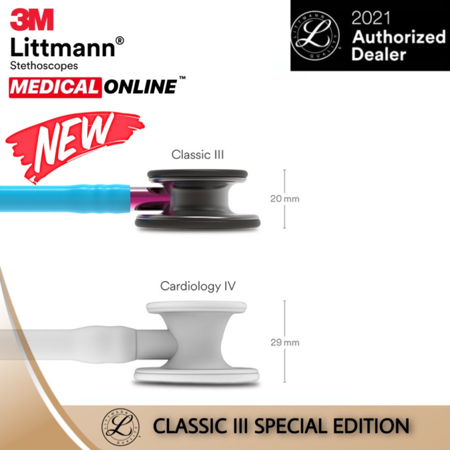 3M STETOSKOP LITTMANN CLASSIC III TURQUOISE SMOKE 5872 LIMITED EDITION MEDICALONLINE MEDICAL ONLINE