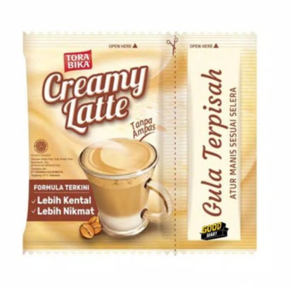 

Kopi Tora Bika Creamy Latte isi 10 25gr