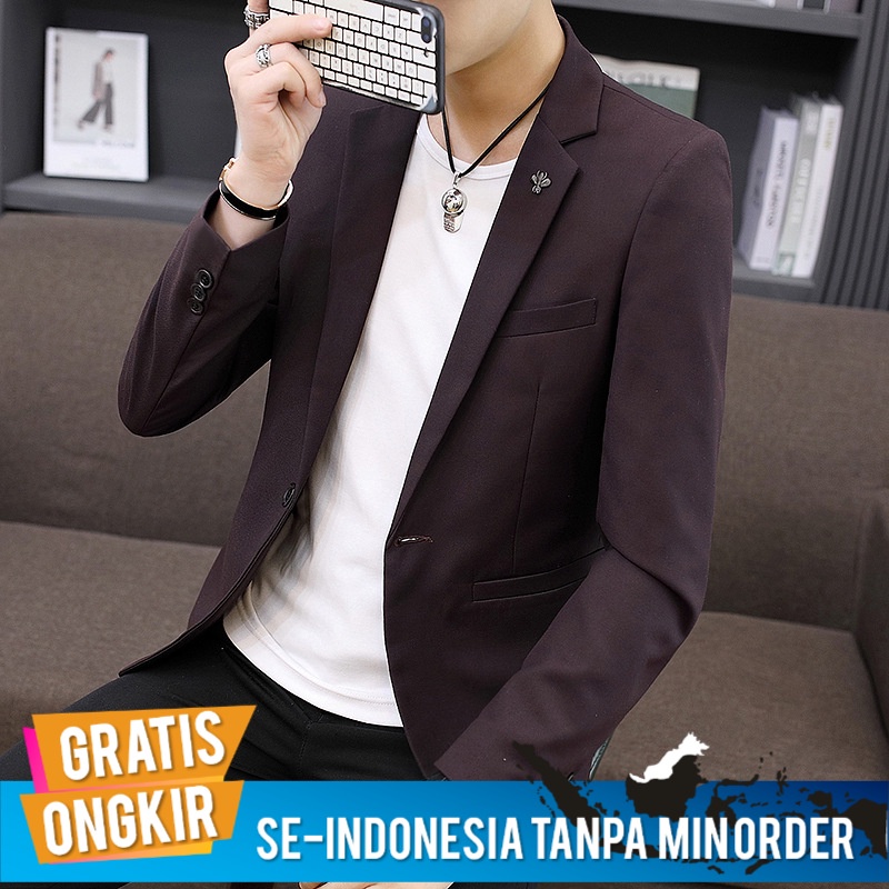 Jas Jaz Blazzer Blazer Kasual Santai Pria Penjualan Langsung  Perapi    Korea Wedng Suit Slim Fit Bi