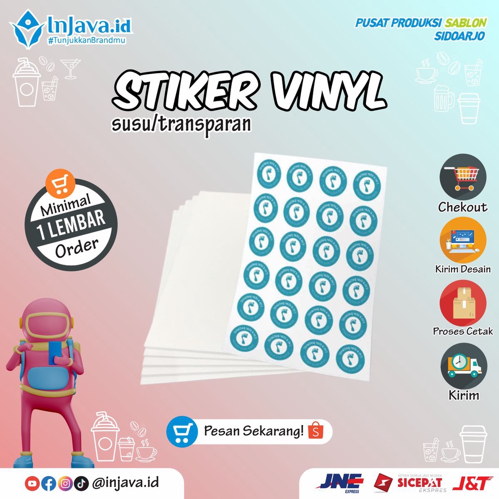 Jual stiker plastik/stiker vinyl | Shopee Indonesia