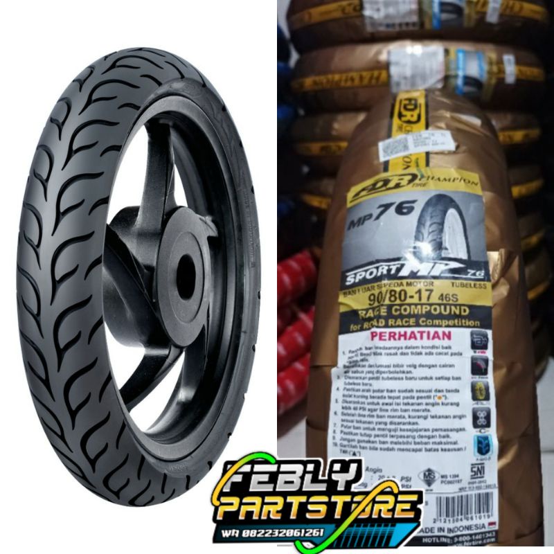 BAN FDR SPORT MP76 90/80 RING 17 BAN LUAR FDR MP76 90/80 RING 17 BAN DUBLESS FDR MP 76 SOFT COMPOUND