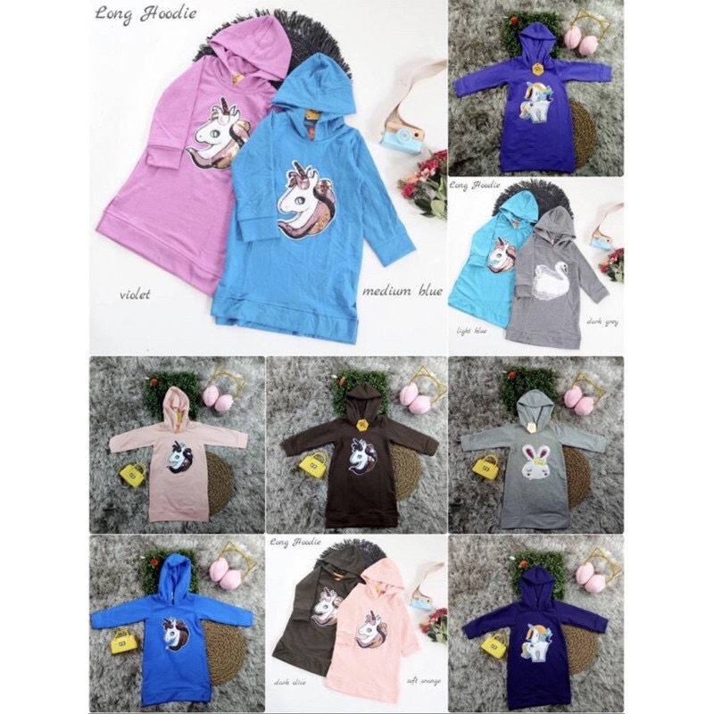 hoodie dress by my bee kids bisa jadi atasan atau dress mybee ya moms nablfashion