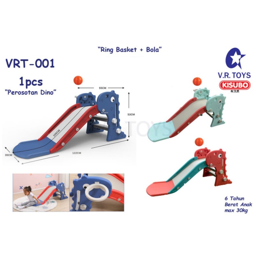 Perosotan Anak Ring Basket Bola PlayGround Indoor Motif Dino VRT 001