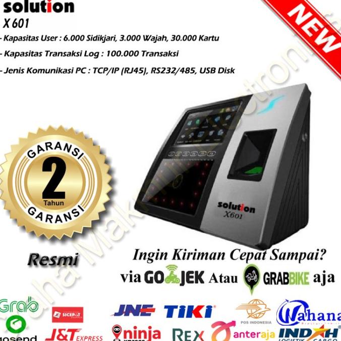Mesin Absensi Sidik Jari Solution X 601 / Finger Print Solution 601