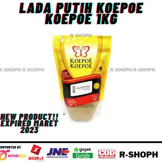 

Cuci Gudang Awal Tahun Lada Bubuk Putih Koepoe Koepoe 1KG Original 100% Diskon