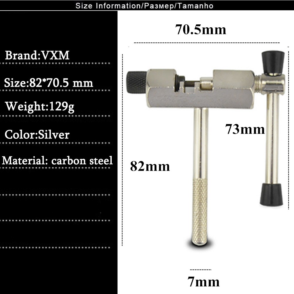 TaffSPORT Alat Pemotong Rantai Sepeda Chain Breaker - JLQ-01 - Silver