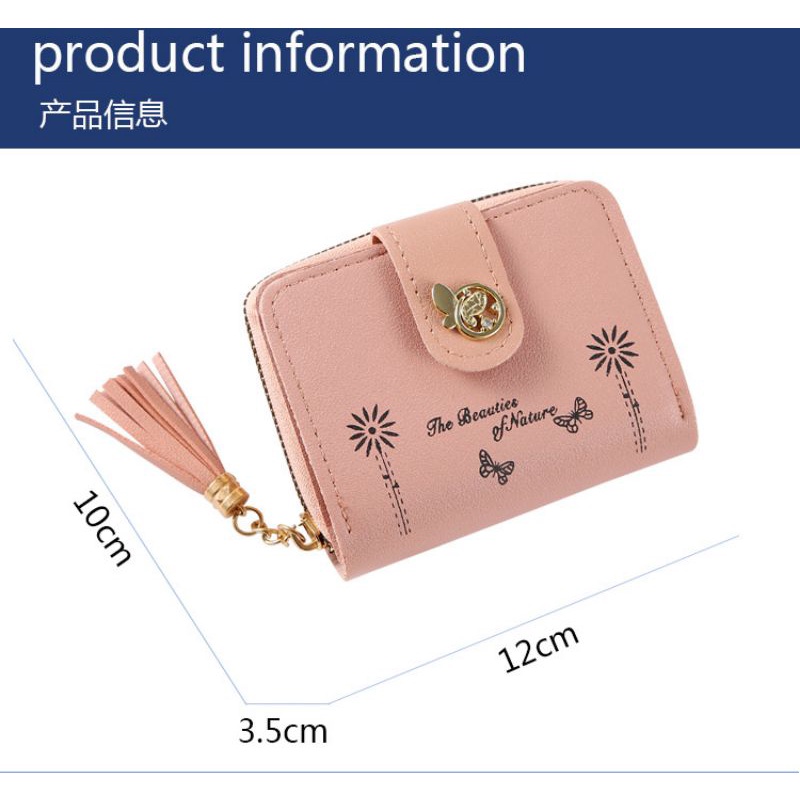 EV D 865-16 Dompet Lipat  Wanita Fashion  Import