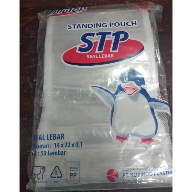 Standing pouch / plastik STP ukuran 14 x 22 isi 50pcs
