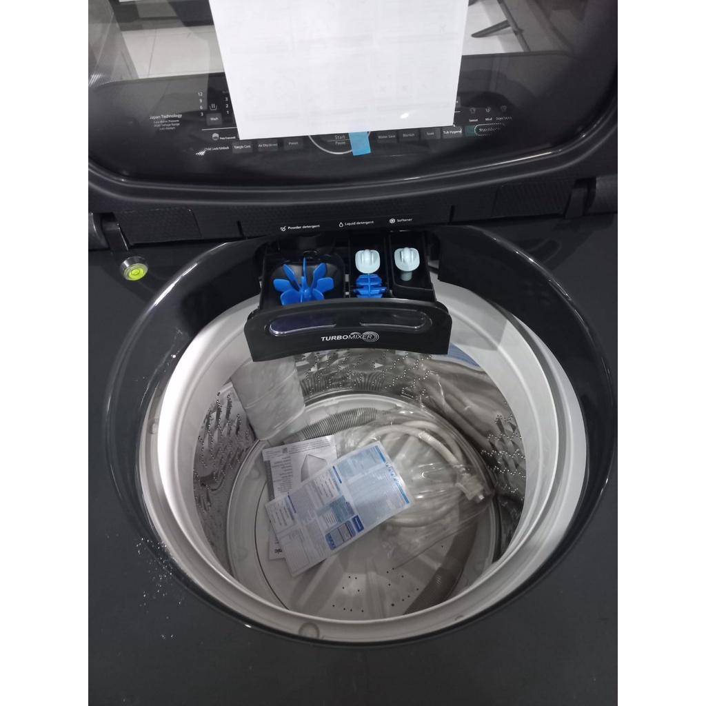 PANASONIC - MESIN CUCI TOP LOAD WASHER NAFD13AR1BS 13.5 KG water bazooka inverter