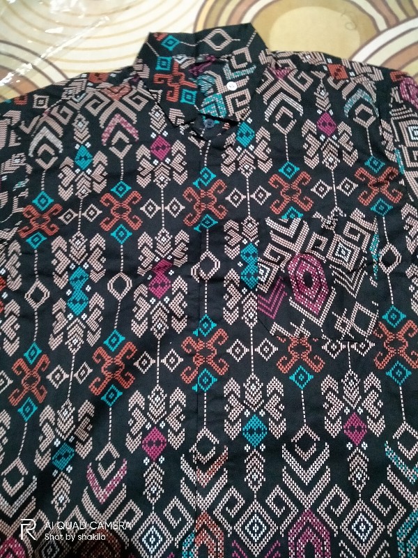 Credomenstore Short Batik Songket Motive Size M-xl Kemeja Batik Pria Lengan Pendek