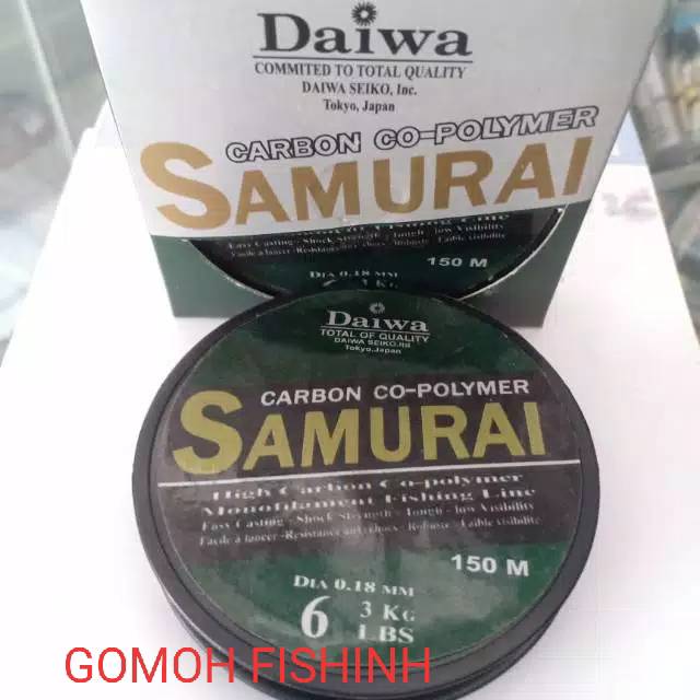 Senar pancing DAIWA SAMURAI 0.18 mm panjang 150 m