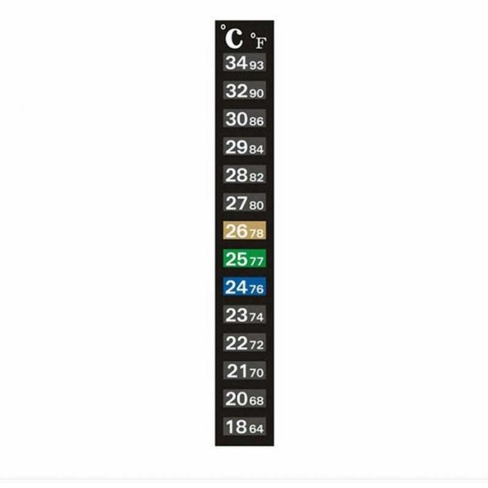 STICKER TERMOMETER PENGUKUR SUHU AQUARIUM TEMPERATURE