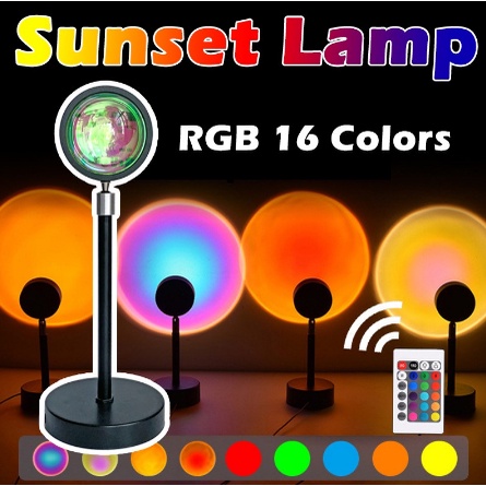 SUNSET LAMP LAMPU SUNSET LAMPU FILL PROYEKTOR LAMPU TIDUR LED MOTIF MATAHARI TERBENAM SUNSET RED LAMPU