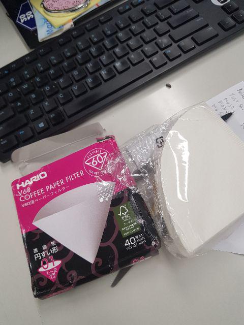 Hario Filter Paper White Vcf-01-40w V60 Pour Over 40pcs