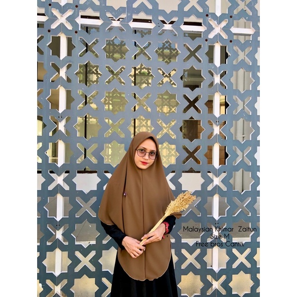 [COD] MALAYSIAN KHIMAR MATERIAL BABYDOLL ARMANY BY RURIHIJABSYARI-Olive Tua