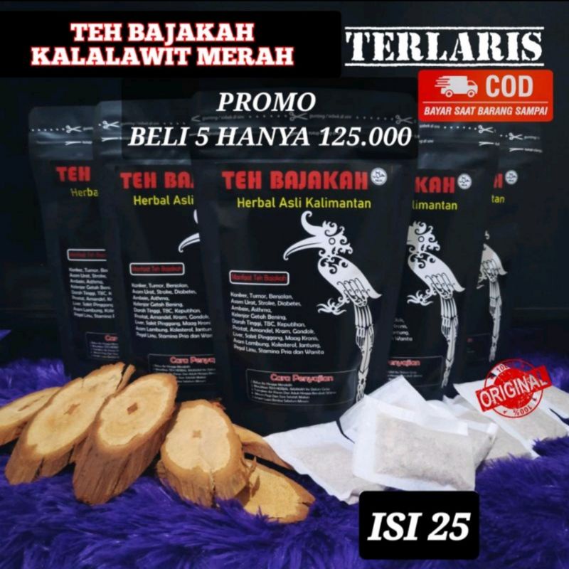 

TEH BAJAKAH MERAH ISI 25 ASLI KALIMANTAN