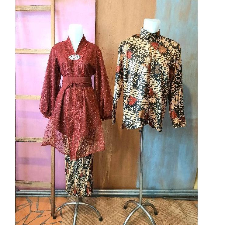 Modern.. COUPLE NURHALIZA DAN NURBAYA TUNIK MARUN