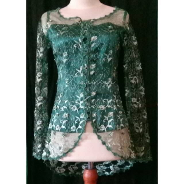 Kebaya Hijau botol