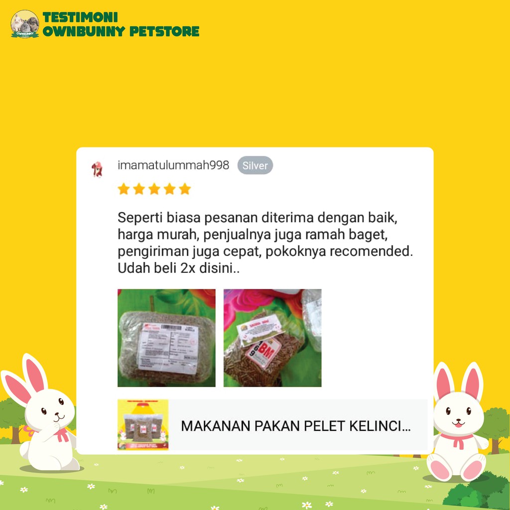 MAKANAN PAKAN PELET KELINCI BM 169 20 KG