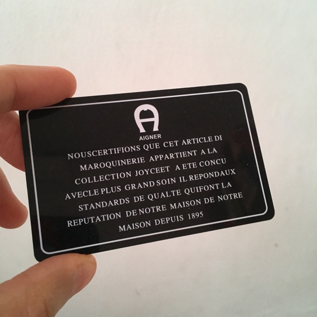 Premium card care Aigner