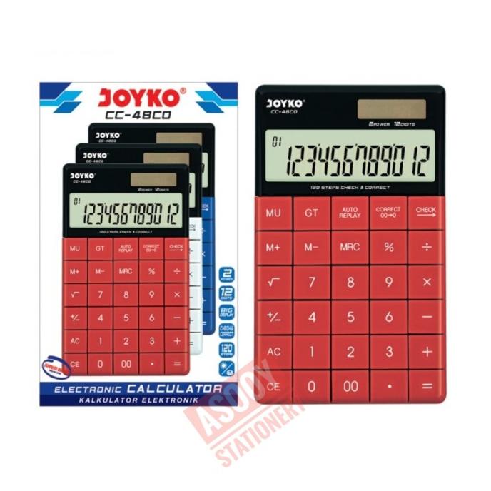 

Calculator /Kalkulator Joyko CC-48CO 12 digits check correct