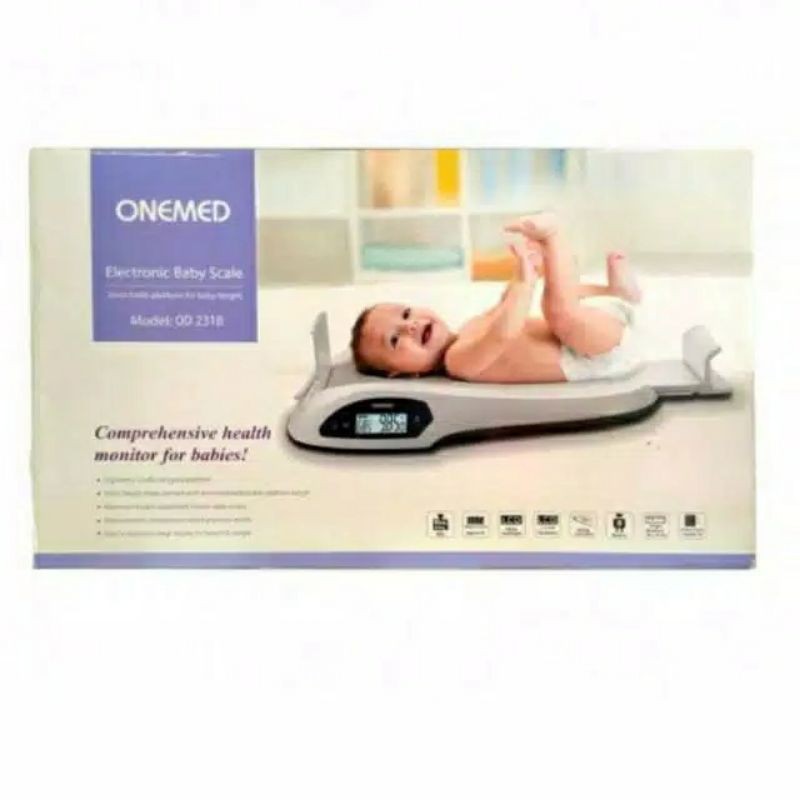 ONEMED BABY DIGITAL WEIGHT SCALE OD 231B TIMBANGAN BAYI DIGITAL DENGAN PENGUKUR PANJANG BADAN