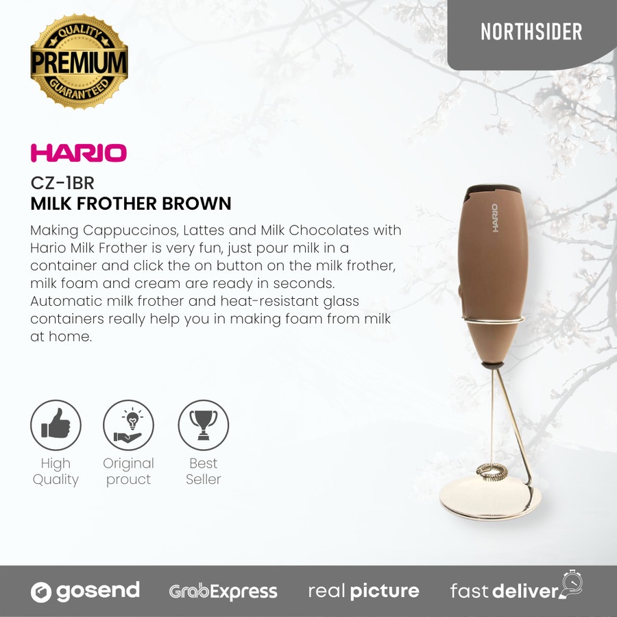 HARIO MILK FROTHER BROWN CZ-1BR