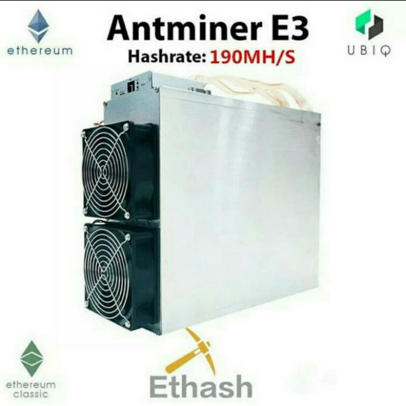 Antminer E3 190MHs + PSU Etchash Used Miner ETC