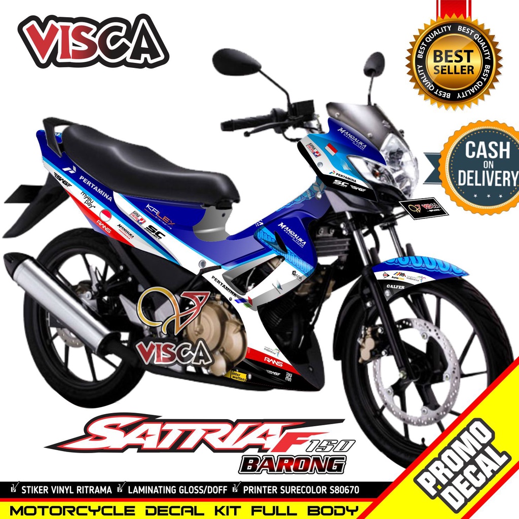 Decal Satria Fu Barong 2012 Full Body Stiker Satria Fu Barong 2012 Full Body Striping Satria Fu Baro