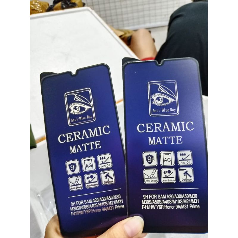 Samsung A30 A20 A30s A50 A50s Ceramic Matte Anti Blue Ray Screen Guard