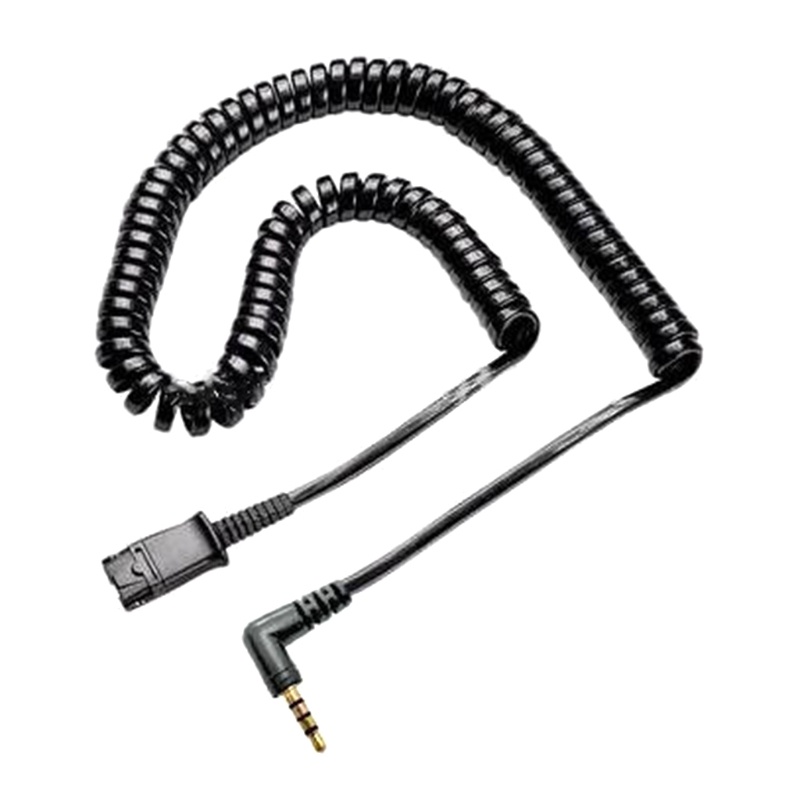 Bt QD Kabel Putus Cepat Dengan Steker Sudut Kanan 3.5mm Tunggal Untuk Smartphone Handphone Komputer Laptop Headset H