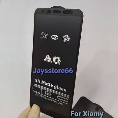 AG MATTE TEMPERED GLASS 9H ANTI MINYAK DOFF BLACK FOR XIOMY Redmi S2 4X 5 5A 5+ 6 6A 7A 8 8a pro 9 9A 9C 10